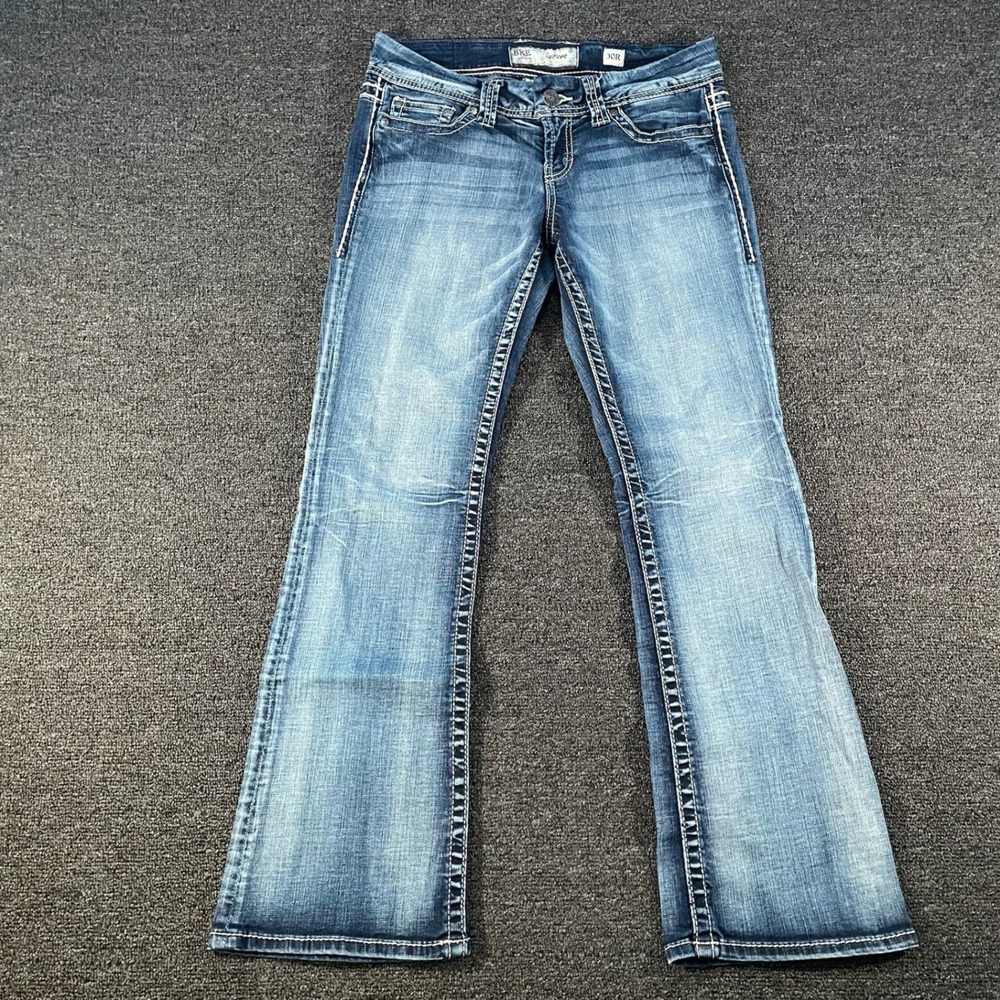 BKE Culture Bootcut Jeans Womens 30R Blue Good Contrast Stitch Low Rise
